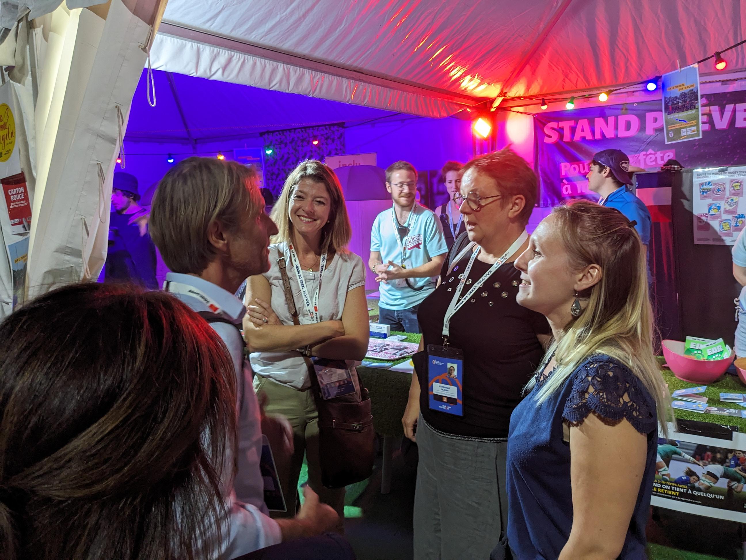 Déplacement à Toulouse, stand prévention